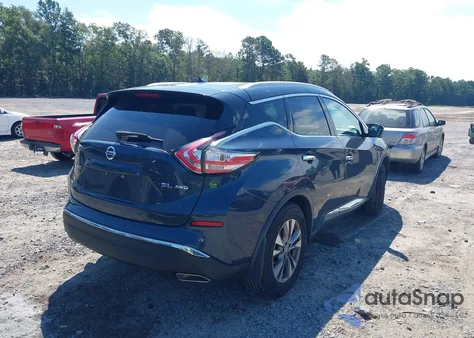 2015 Nissan Murano S/Sl/Sv/Platinum из США, поврежденный, VIN 5N1AZ2MH9FN248339